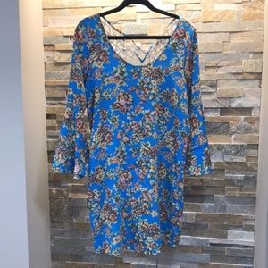 VOOM by Joy Han Bell Sleeve Floral Dress